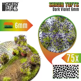   Green Stuff World Shrub Tufts 6mm self-adhesive - Dark Violet