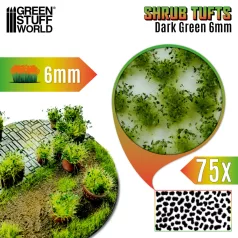 Green Stuff World Shrub Tufts 6mm self-adhesive - Dark green