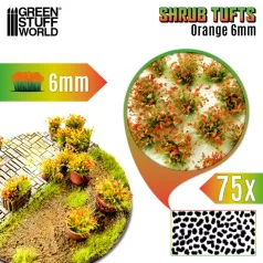 Green Stuff World Shrub Tufts 6mm self-adhesive - Orange