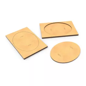  Green Stuff World MDF Base adapter - Oval 120x92mm to Rectangular 150x100mm