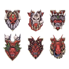 Green Stuff World Blood God Shields 1:48