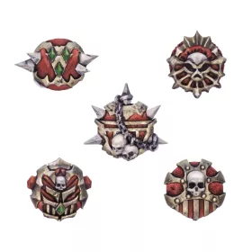 Green Stuff World Blood God Bucklers 1:48