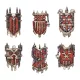 Green Stuff World Chaos Chosen Tower Shields 1:48