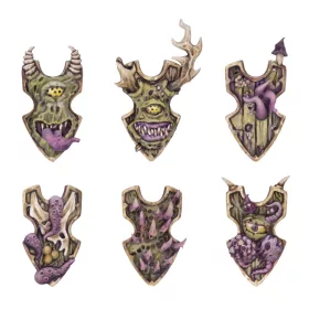 Green Stuff World Plague God Tower Shields 1:48