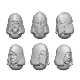   Green Stuff World DakkaDakka - Battle Sisters of Repentance Hooded Heads