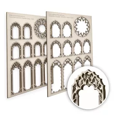 Green Stuff World Vampire Miniature Windows - Large