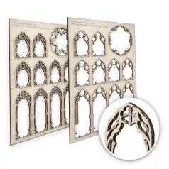 Green Stuff World Demonic Miniature Windows - Large