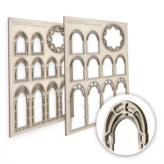 Green Stuff World Skeleton Miniature Windows - Large