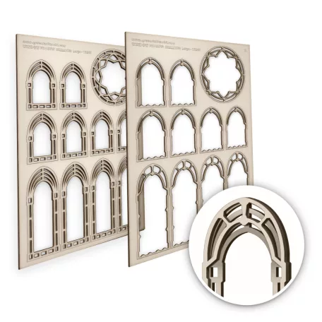 Green Stuff World Skeleton Miniature Windows - Large