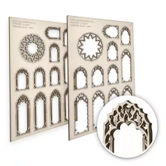 Green Stuff World Vampire Miniature Windows - Small