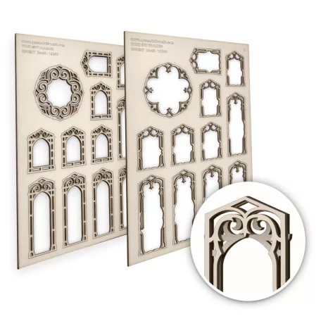 Green Stuff World Knight Miniature Windows - Small