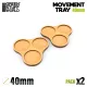 Green Stuff World MDF Movement Trays 40mm x3 - Skirmish