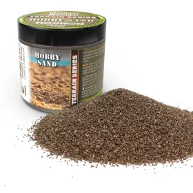   Green Stuff World Thin Hobby Sand 200ml BURNT BROWN – finom égetett barna modellező homok