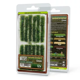 Green Stuff World Grass Strips 12 mm - Dark Green