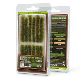 Green Stuff World Grass Strips 12 mm - Dry Green