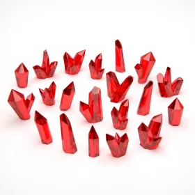 Green Stuff World RED Resin Crystals - Large