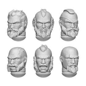 Green Stuff World DakkaDakka - Norsemen Heads 1:48