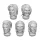 Green Stuff World DakkaDakka - Blood Vampire Male Heads 1:48