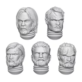 Green Stuff World DakkaDakka - Space Soldier Hero Heads 1:48