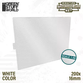 Green Stuff World Miniature Camouflage Nets White 1:48