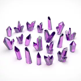 Green Stuff World PURPLE Resin Crystals - Large