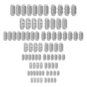   Green Stuff World Mecha Detail Parts - Beveled Vernier Detail Parts