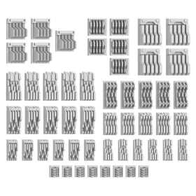 Green Stuff World Mecha Detail Parts - Heat Sink Plates