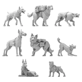 Green Stuff World War Dogs 1:48
