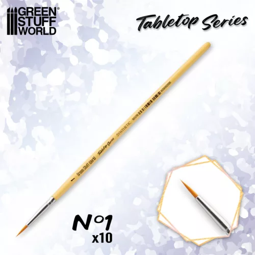 Green Stuff World TABLETOP SERIES Synthetic Brush Set 1 (Pack of 10)