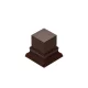 Green Stuff World Square Top Display Plinth 3x3 cm - Hazelnut Brown