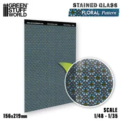 Green Stuff World Floral Pattern Stained Glass