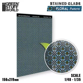 Green Stuff World Floral Pattern Stained Glass