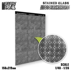 Green Stuff World Fleur de Lys Stained Glass