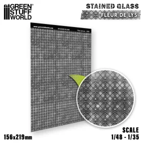 Green Stuff World Fleur de Lys Stained Glass