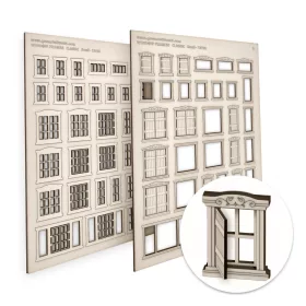 Green Stuff World Classic Miniature Windows - Small