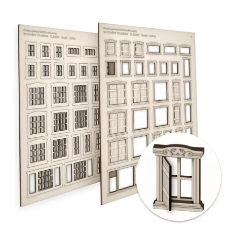 Green Stuff World Classic Miniature Windows - Small
