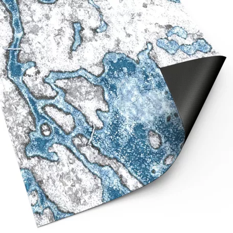 Green Stuff World Neoprene Mat 44x60'' Blizzard Hollows with deployment lines