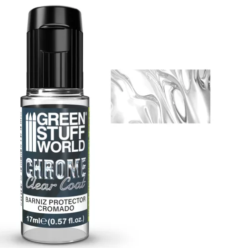 Green Stuff World Chrome Clear Coat 17ml – átlátszó védőlakk króm festékhez