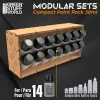 Green Stuff World Horizontal Paint Organizer 30ml – COMPACT – MDF kompakt vízszintes festéktartó 30 ml-es festékekhez