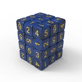   Green Stuff World 36x D6 12mm Dice - Dark Blue Dobókocka készlet – Sötétkék
