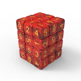   Green Stuff World 36x D6 12mm Dice - Dark Red Dobókocka készlet – Sötétvörös