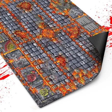 Green Stuff World Fantasy Football Neoprene Mat - Hellcore Pitch