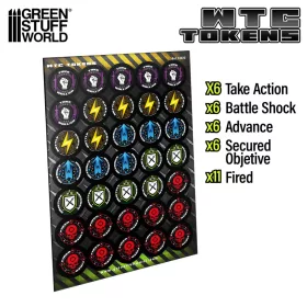   Green Stuff World WTC Token Set Wh40k compatible 10th Edition - WH40K kompatibilis – 10th Edition
