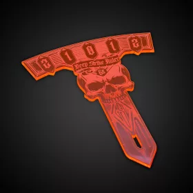   Green Stuff World Deep Strike Ruler Template 6'' - Fluor Orange 6 hüvelykes wargame távolságmérő