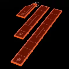 Green Stuff World 3-6-9 Combat Ruler Pack - Fluor Orange