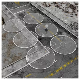   Green Stuff World Basic Clear Objective Marker Wh40k compatible - Warhammer 40,000 és WTC kompatibilis objektívajelölők