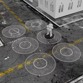   Green Stuff World Basic Clear Objective Marker Kill Team compatible - Kill Team kompatibilis objektívajelölők