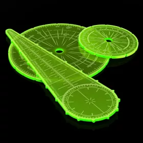   Green Stuff World Blast Markers and Templates - Fluor Green – robbanás- és területhatás sablonok