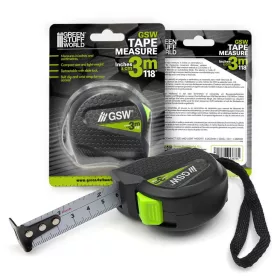   Green Stuff World GSW Tape Measure 3m Centimeters and Inches - két skálás wargame mérőszalag