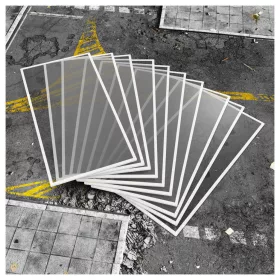   Green Stuff World Basic WTC Glasspack Footprints 10x tereptárgy-alap jelölők